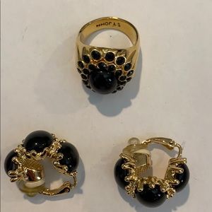 St. John earring and ring
